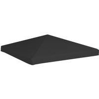 Gazebo Top Cover 270 g/m 3x3 m Black