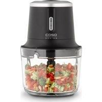 CASO Chop & Go | Cordless Mini Food Processor | Meat, Nut and Vegetable Chopper | Powerful Mini Chopper | 4 Stainless Steel Blades| Emulsifying Disk | Up to 60 Minutes Runtime | 2-Speed | Black