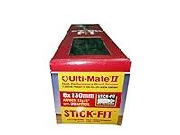 Ulti-Mate 2 Super High Performance Wood Screw with Stick Fit (Including Stick Fit Bit) (6.0 x 130mm (50)