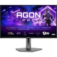 AOC AGON Pro 326UD - 32 inch UHD OLED gaming monitor, 165 Hz, 0.03 ms, HDR400, FreeSync Prem. Pro, G-Sync comp. (3840x2160, 2x HDMI 2.1, 1x DP 1.4, USB Hub) black gray