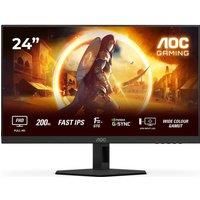 AOC Gaming 24G4HRE - 24 inch Full HD monitor, 200 Hz, 1 ms, S-sync comp., HDR10 (1920x1080, 2x HDMI 2.0, DisplayPort 1.4) black-red