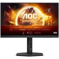 AOC Gaming 24G4X - 24 Inch FHD Monitor, 180Hz, IPS, 1ms GtG, FreeSync, Gsync compatible, Speakers, HDR10, Game Modes, Height Adjust (19820 x 1080 HDMI 2.0 / DisplayPort 1.4)