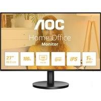 AOC 27B3HA2 - 27 Inch FHD Monitor, 100Hz, IPS, 1ms, FlickerFree, Speakers, 3 sided Frameless, LowBlue Light (1920 x 1080, 250 cd/m2, HDMI 2.0 / DP 1.4)