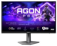 AOC Agon PRO AG276QZD2-27 inch OLED QHD gaming monitor, 240 Hz, 0.03 ms GtG, FreeSync Premium Pro, G-Sync comp., HDR400 (2560x1440, 2X HDMI 2.0, DisplayPort, USB Hub) black