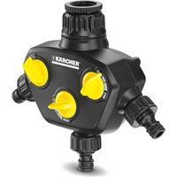 Kärcher 2.645-200.0 3-Way Tap Adapter, Schwarz