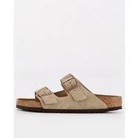 Birkenstock Men's Arizona Sfb Suede Double Strap Sandals - Taupe - EU 44/UK 9.5