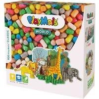 PlayMais WORLD JUNGLE craft kit for kids from 3 years | 850 colored, templates & instructions for crafts | stimulates creativity & motor skills | gift for girls & boys | natural toy
