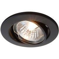 Deko-Light Recessed Ceiling Ring, Voltage Constant, 12V AC/DC, GU5.3 / MR16, 50.00 W, Metal, Black-mat