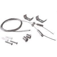 Accessories for Tri Proof Wire Suspension Length 2500 mm, Set of 2, Adjustable, Silver Grey