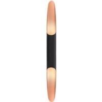 Deko-Light Apodis LED wall light, 80 cm rose gold/black