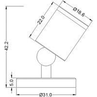 Deko-Light Herculis LED spotlight, 4,000 K black