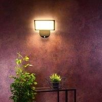 Alkes L LED outdoor wall light with sensor, 30 cm