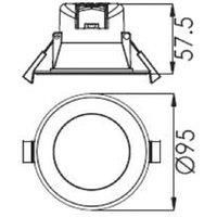 Deko-Light Acrux LED recessed ceiling light white CCT 9.5cm