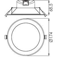 Deko-Light Acrux LED recessed ceiling light white CCT 17.4cm