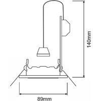 Deko-Light Recessed spotlight GU10 without a bulb, aluminium