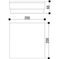 Deko-Light LED deck light Tabit, 20 x 20 cm, walkable