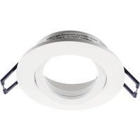 Deko-Light Samsola recessed ceiling light, white, 8 cm, metal