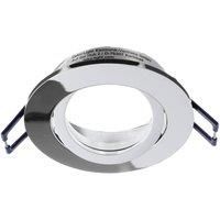 Deko-Light Samsola recessed ceiling light, shiny silver, 8 cm, metal