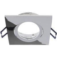 Deko-Light Samsola recessed ceiling light, shiny silver, 9 x 9 cm, metal