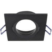 Deko-Light Samsola recessed ceiling light, black, 9 x 9 cm, metal