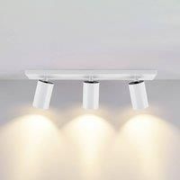 Deko-Light CAN TILT downlight, white, 48 x 9 cm, 3-bulb, metal GU10