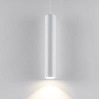 Deko-Light CAN pendant light, white, height 35 cm, 6 cm, metal, GU10
