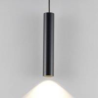Deko-Light CAN pendant light, black, height 35 cm, 6 cm, metal, GU10
