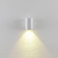 Deko-Light CAN outdoor wall lamp, white, 1-bulb, 8 cm, IP65, metal, GU10