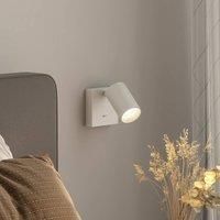 Deko-Light Wall spotlight CAN TILT, white, 10 x 10 cm, metal, switch GU10