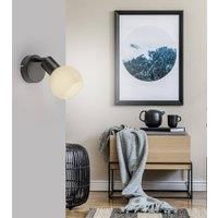 JUST LIGHT. GmbH JUST LIGHT. Loki wall light, black, iron, glass