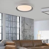 JUST LIGHT. Sati LED ceiling light, plastic, grey