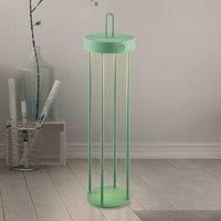 JUST LIGHT. LED table lamp Anselm, green, 50 cm, iron
