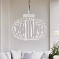 JUST LIGHT. GmbH JUST LIGHT. Akuba LED table lamp, white, 33 cm, bamboo