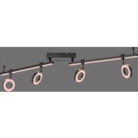 JUST LIGHT. LED ceiling lamp LOLAsmart Bileda, 4-bulb, black