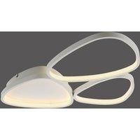 JUST LIGHT. Pebbles LED ceiling light, white, dimmable