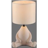 JUST LIGHT. GmbH JUST LIGHT. Ted table lamp, ceramic, seated, sand beige