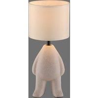 JUST LIGHT. Ted table lamp, ceramic, standing, sand beige