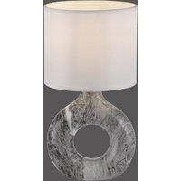 JUST LIGHT. Carara table lamp, ceramic base, grey