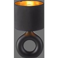 JUST LIGHT. Carara table lamp, ceramic base, black
