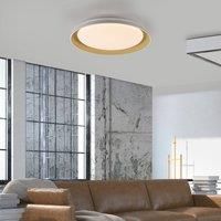 JUST LIGHT. GmbH JUST LIGHT. Sati LED ceiling light, plastic, white/brass
