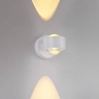 JUST LIGHT. GmbH JUST LIGHT. LED rechargeable wall light Chia, white, iron, 3,000 K