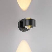 JUST LIGHT. GmbH JUST LIGHT. LED rechargeable wall light Chia black iron 3,000 K