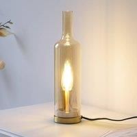 JUST LIGHT. GmbH JUST LIGHT. Bottle table lamp, amber, glass, E14
