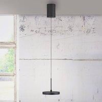 JUST LIGHT. GmbH JUST LIGHT. LED pendant light Plata, black, 1-bulb, 3,000 K
