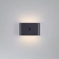 JUST LIGHT. GmbH JUST LIGHT. LED rechargeable wall light Ziddy black sensor 3,000K