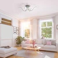 LeuchtenDirekt VALERIE 15342-17 Ceiling Light Chrome 6x LED Board 4W 3000K Interior Light IP20 Black