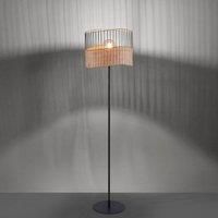 Leuchten Direkt Reed floor lamp made of wood and metal