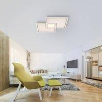 JUST LIGHT. LED ceiling light Edging CCT, 67.5 x 67.5cm