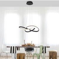 JUST LIGHT. LED pendant light Maria, 3-step dimmable, black