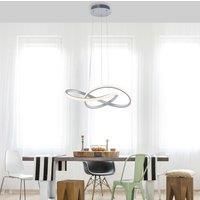 Leuchten Direkt Maria LED pendant light, 3-level-dim, aluminium